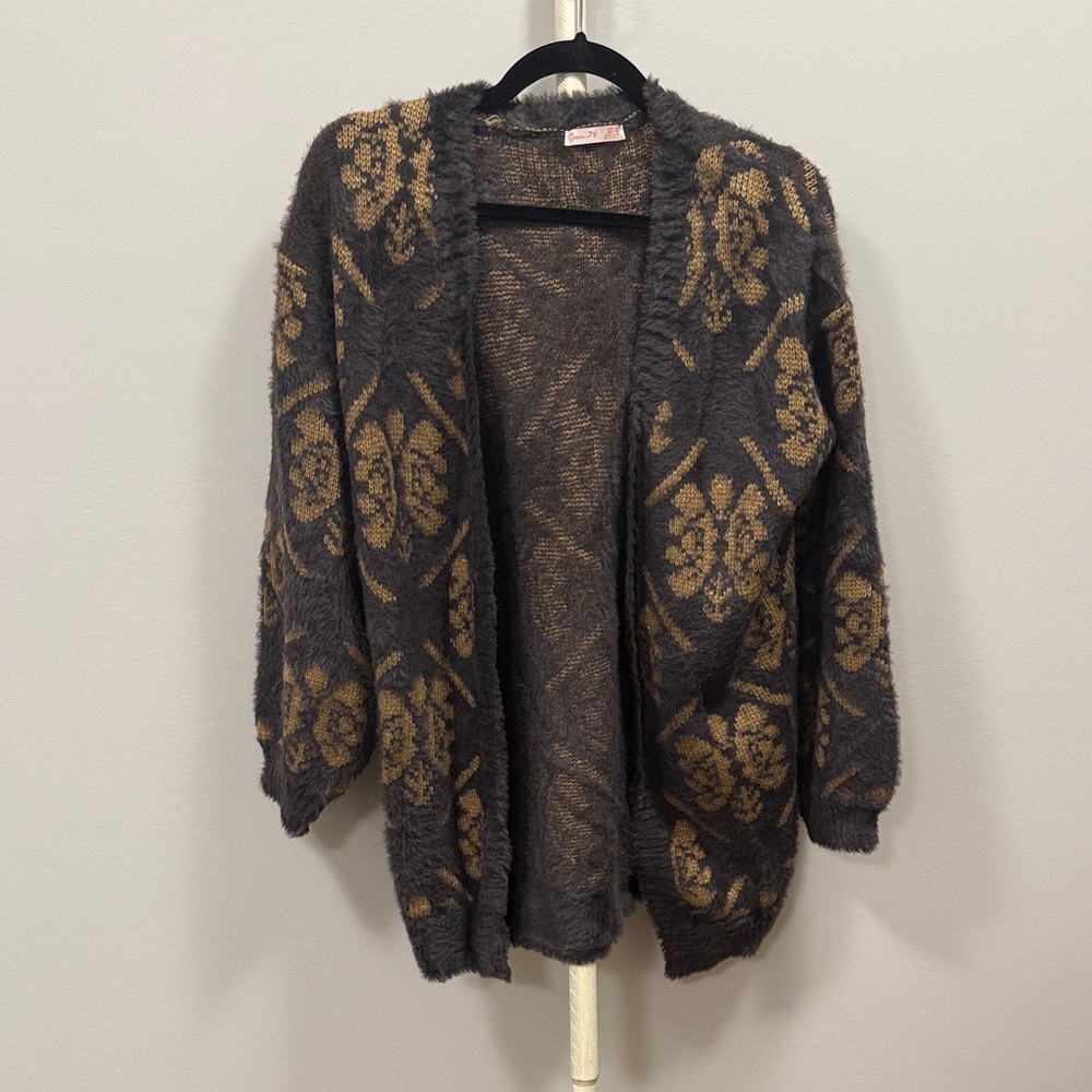 Black and Gold Women's Cardigan